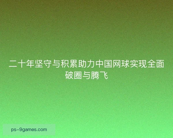 二十年坚守与积累助力中国网球实现全面破圈与腾飞